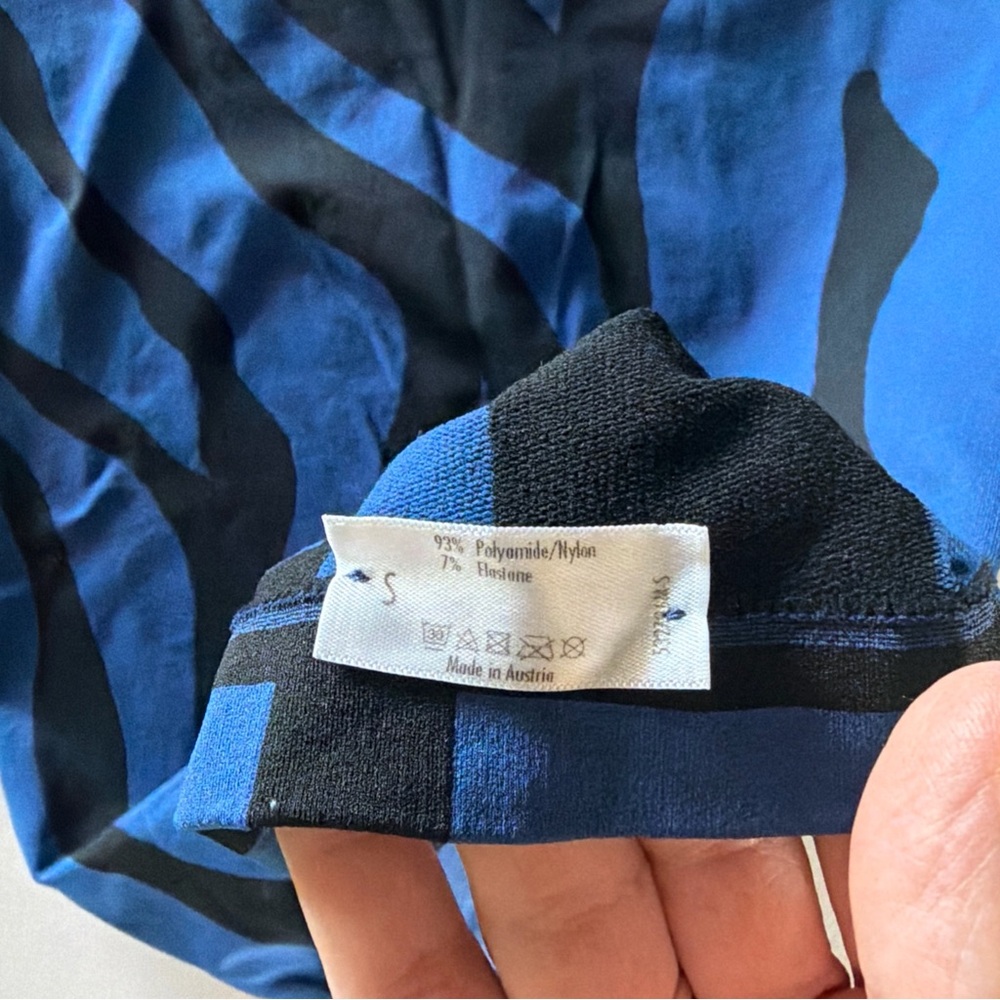 Wolford Blue and Black Midi Dress small beautiful - Picture 6 of 6